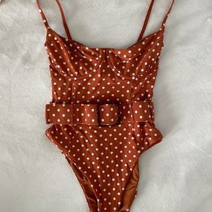 WeWoreWhat Polka Dot Onepiece